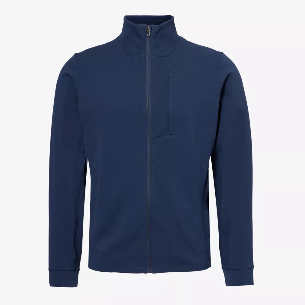 LULULEMON Sojourn Funnel-Neck Stretch-Woven Jacket | Navy | Small | LIKE NEW!